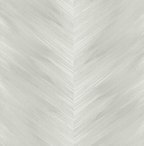 Seabrook Washed Chevron Daydream Grey Wallpaper
