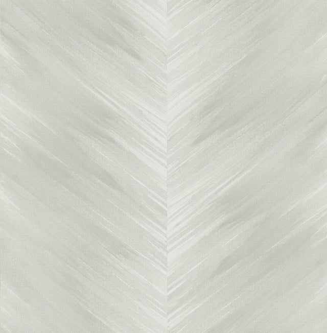 Seabrook Washed Chevron Daydream Grey Wallpaper