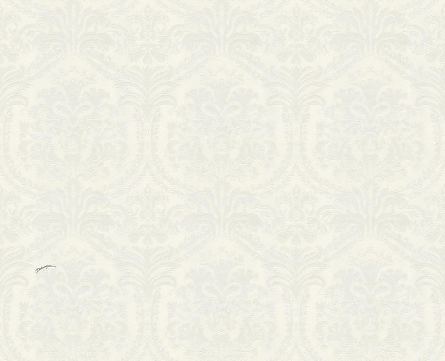 Seabrook Damasco Aurora Wallpaper