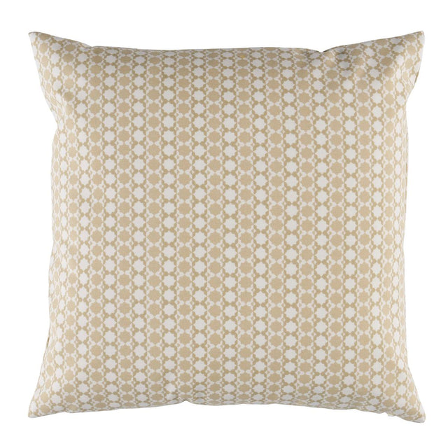 Schumacher Posy I/O Neutral 16" x 16" Pillow