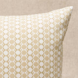 Schumacher Posy I/O Neutral 16" x 16" Pillow