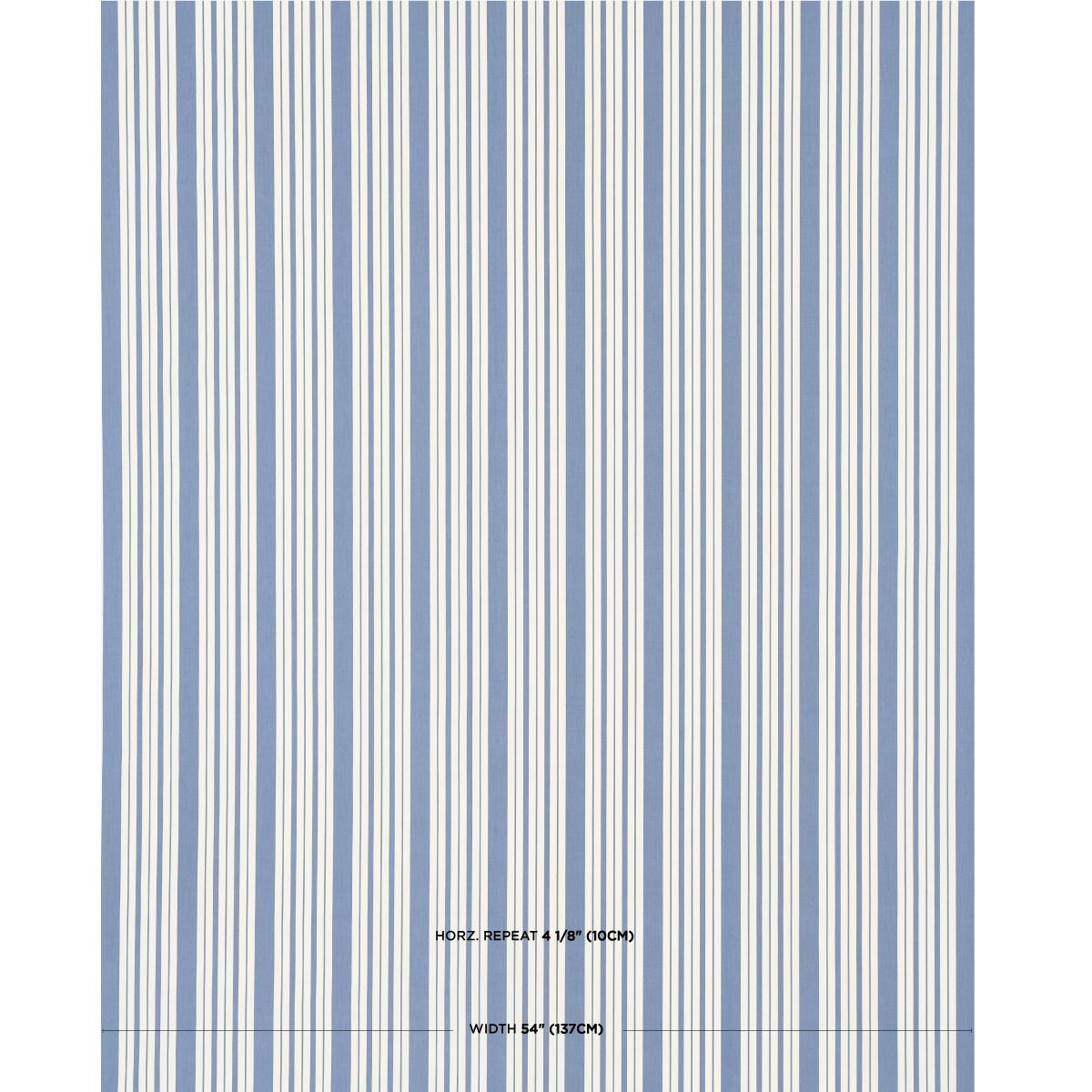 Schumacher Markie Stripe Indigo Fabric