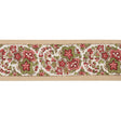 Schumacher Rose & Cognac Ines Paisley Trim