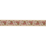 Schumacher Rose & Cognac Ines Paisley Trim