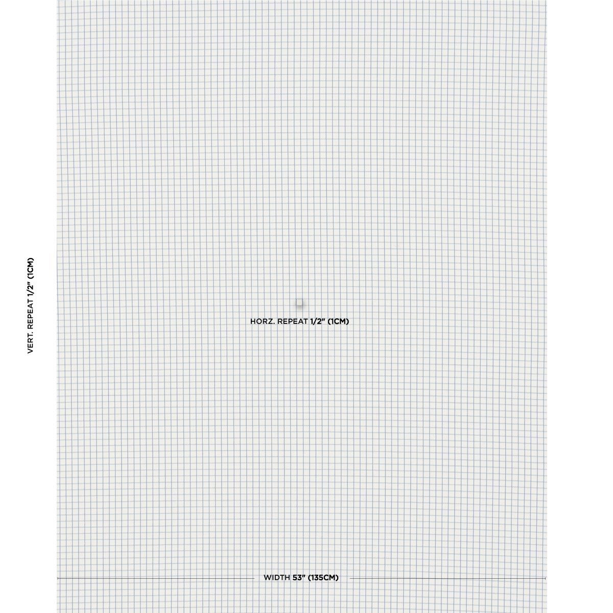 Schumacher Georgie Reversible Check Indigo Fabric