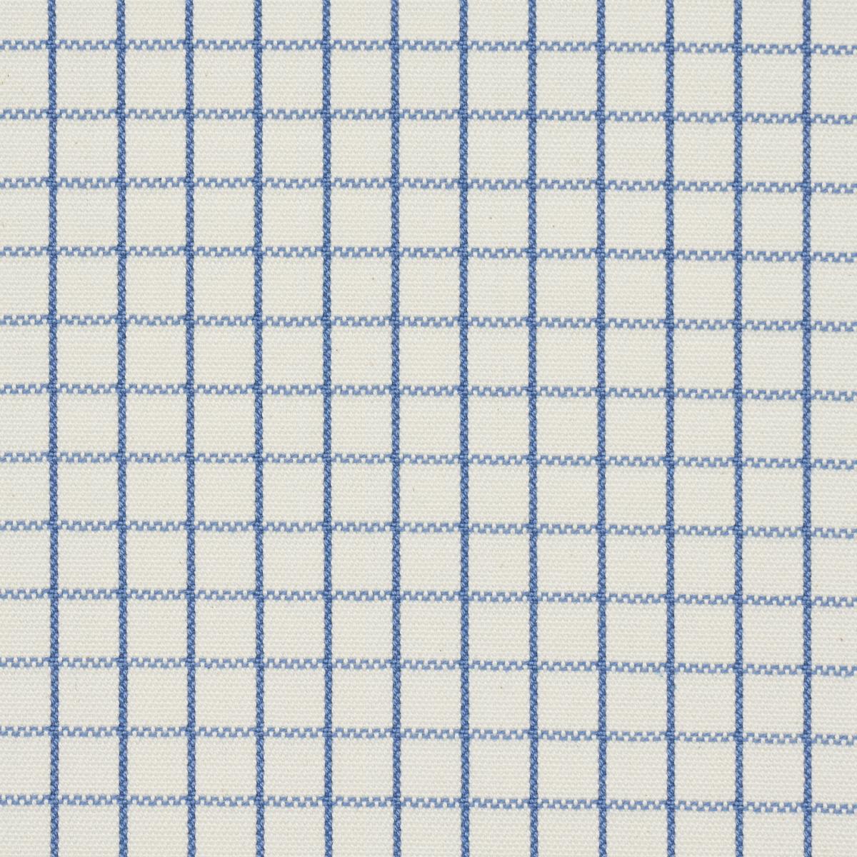 Schumacher Georgie Reversible Check Indigo Fabric