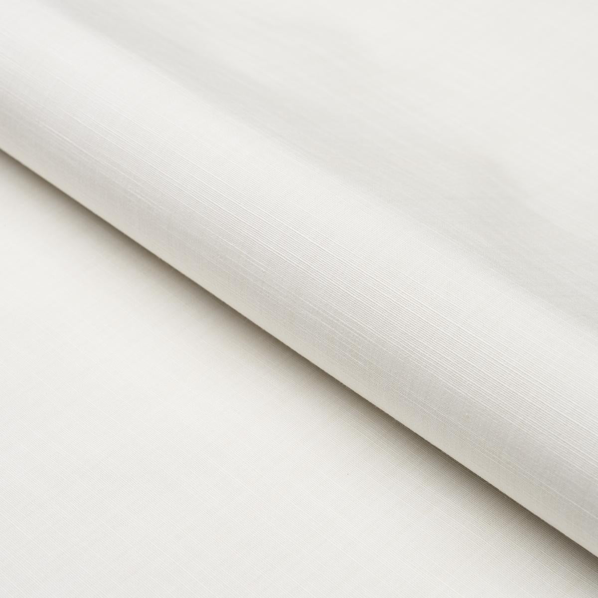 Schumacher Gracie Solid Stri Ivory Fabric