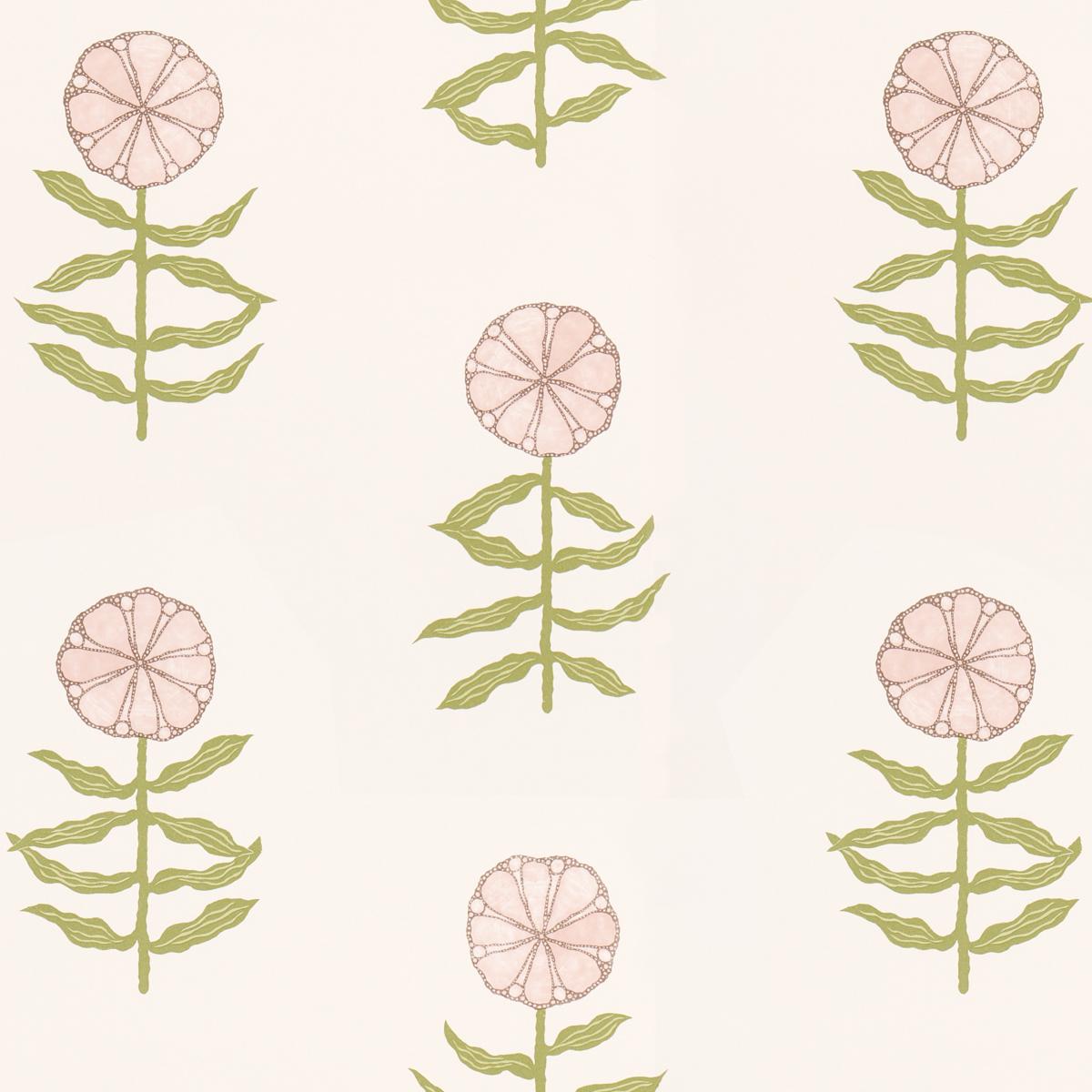 Schumacher Pretty Petals Blush Wallpaper