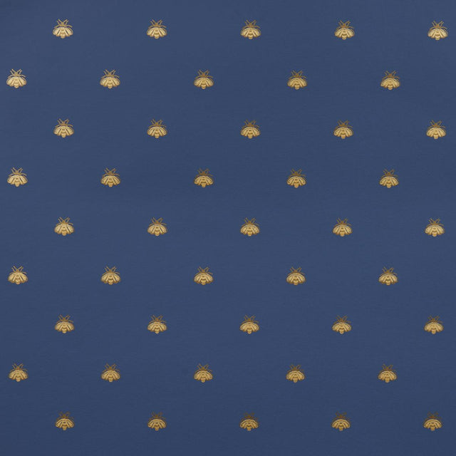 Schumacher Hubert'S Bees Midnight & Gold Wallpaper