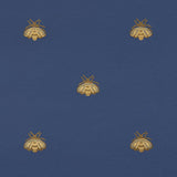 Schumacher Hubert'S Bees Midnight & Gold Wallpaper