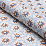 Schumacher Lucie Clay & Blue Fabric
