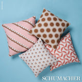 Schumacher Lucie Clay & Blue Fabric