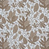 Schumacher Polka Dot Jungle Brown & Sky Fabric