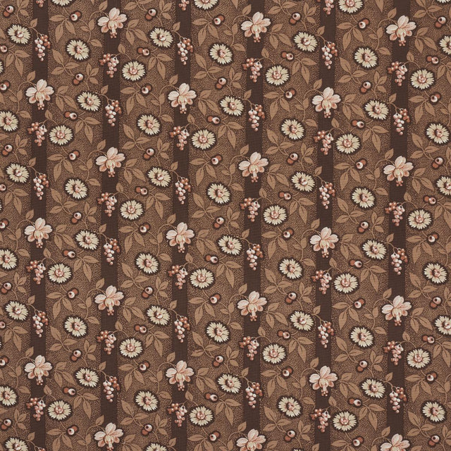 Schumacher La Rue Stripe Cognac Fabric