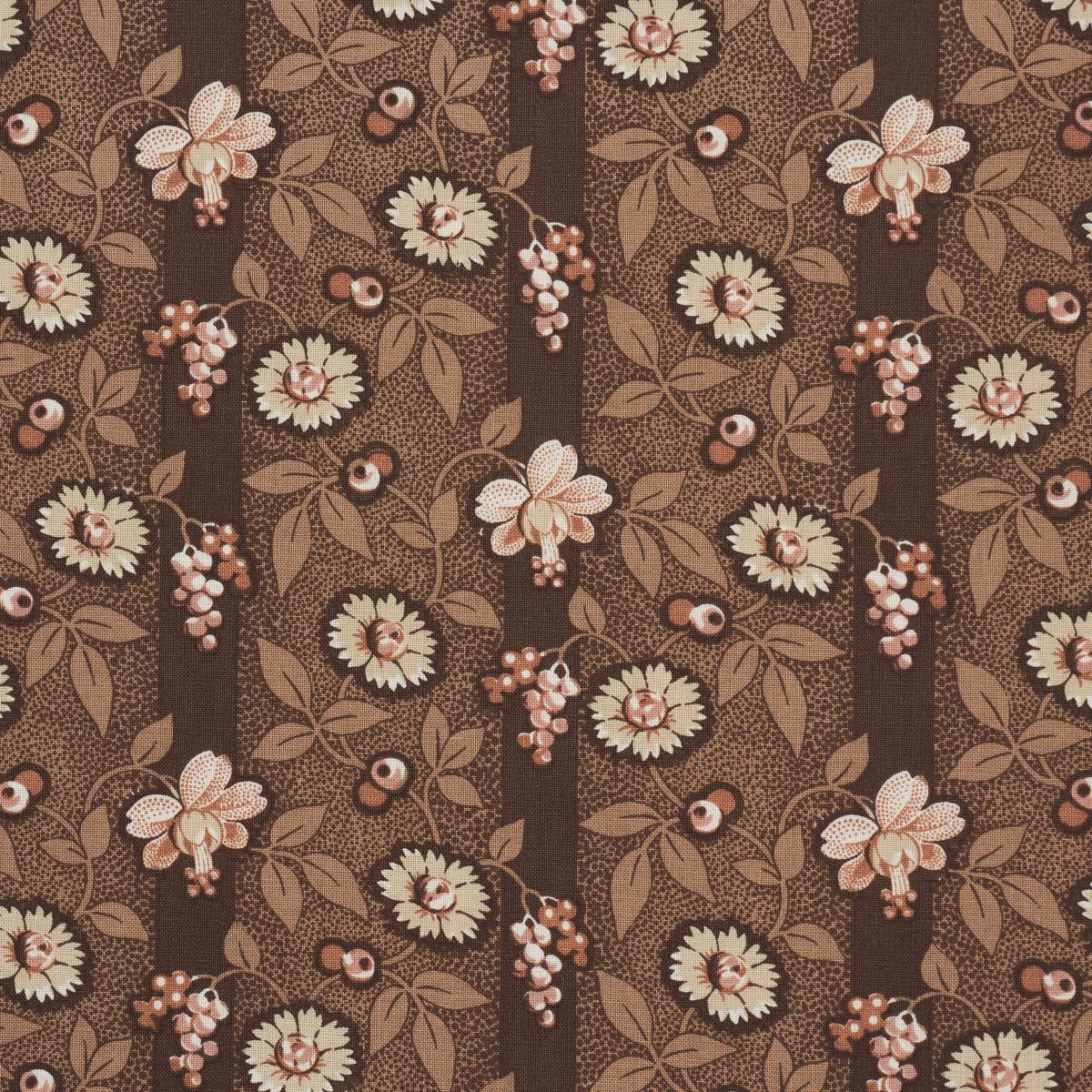 Schumacher La Rue Stripe Cognac Fabric