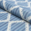 Schumacher Kai Striped Ikat Blue Fabric