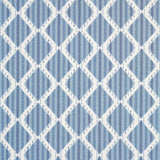 Schumacher Kai Striped Ikat Blue Fabric