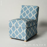 Schumacher Kai Striped Ikat Blue Fabric