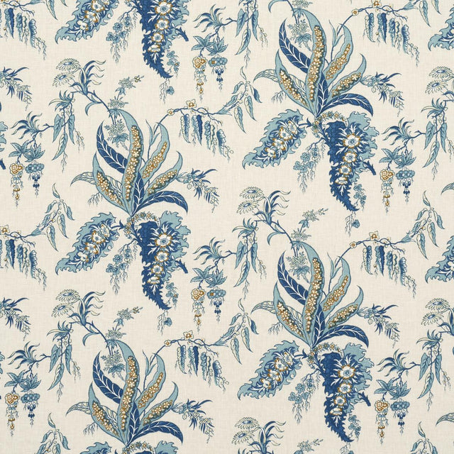 Schumacher Apolline Botanical Ciel & Marine Fabric