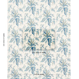 Schumacher Apolline Botanical Ciel & Marine Fabric