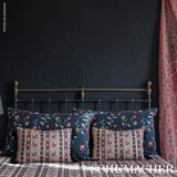 Schumacher Ines Paisley Rouge & Noir Fabric