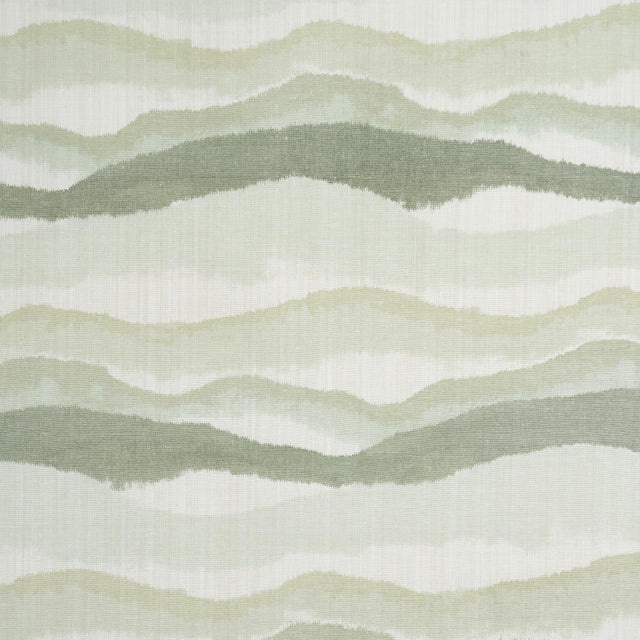 Schumacher Chandler Warp Print Eucalyptus Fabric