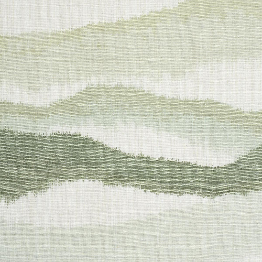 Schumacher Chandler Warp Print Eucalyptus Fabric