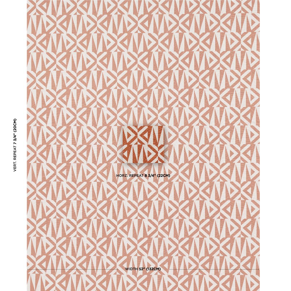 Schumacher Amero Brick Fabric