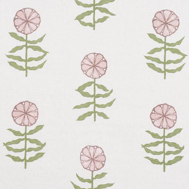Schumacher Pretty Petals Blush Fabric