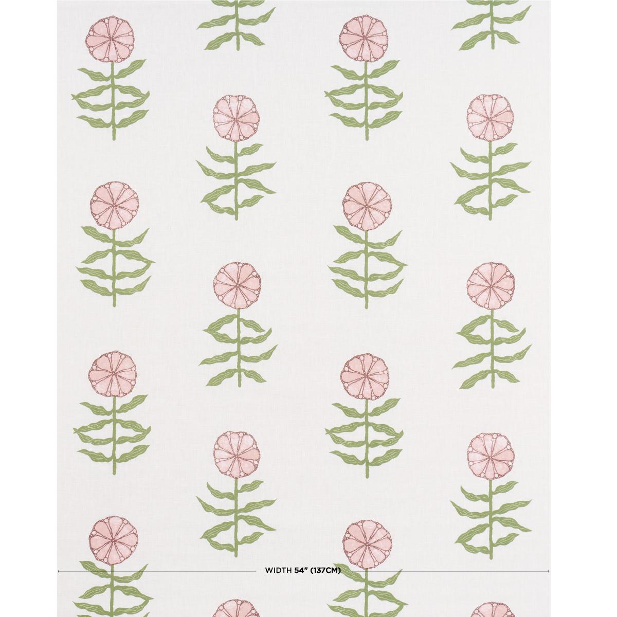 Schumacher Pretty Petals Blush Fabric