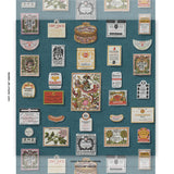 Schumacher Salud Grotto Blue Wallpaper