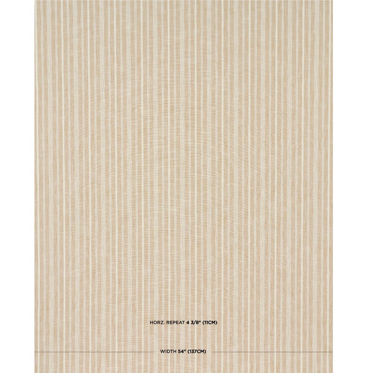 Schumacher Lucy Stripe Neutral Fabric