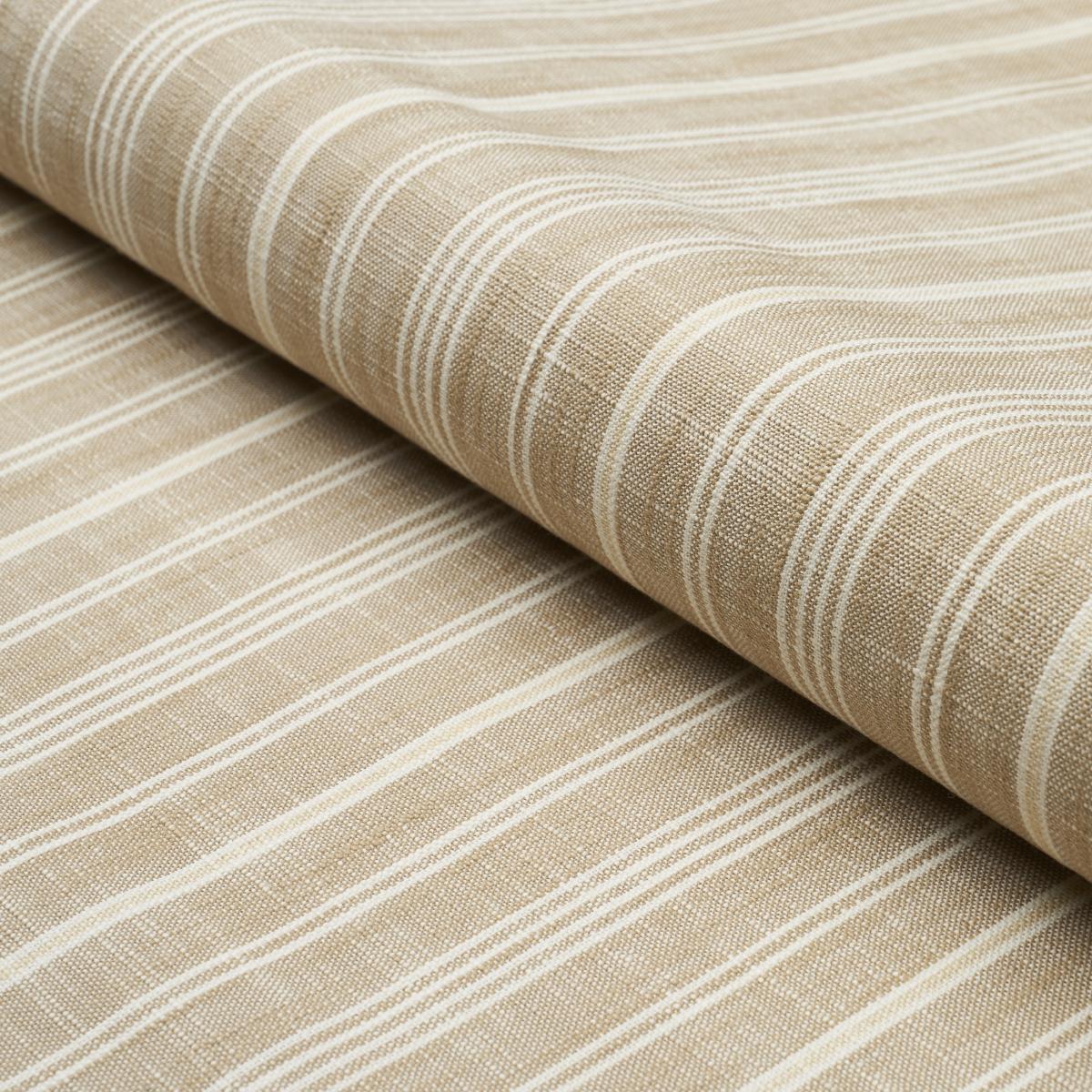 Schumacher Lucy Stripe Neutral Fabric