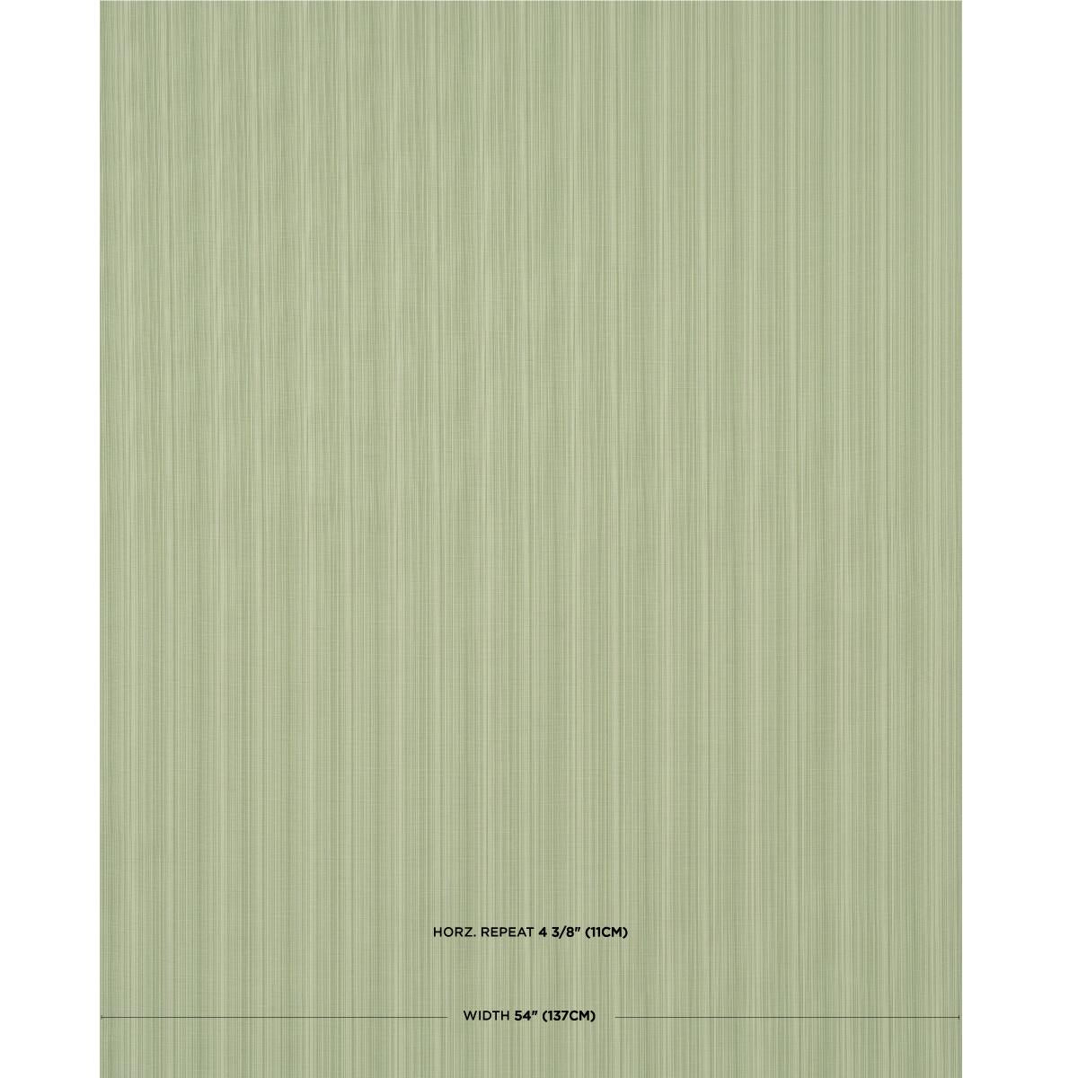 Schumacher Gracie Solid Stri Leaf Green Fabric