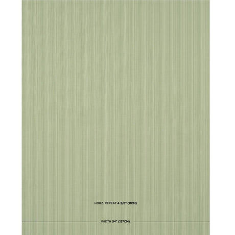 Schumacher Gracie Solid Stri Leaf Green Fabric