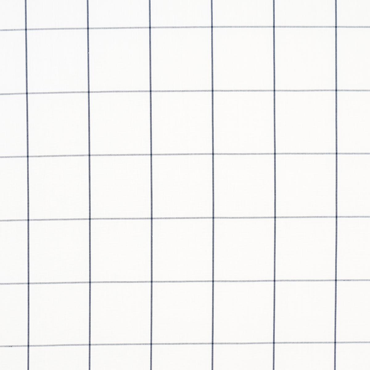 Schumacher Woodman Check Indigo Fabric