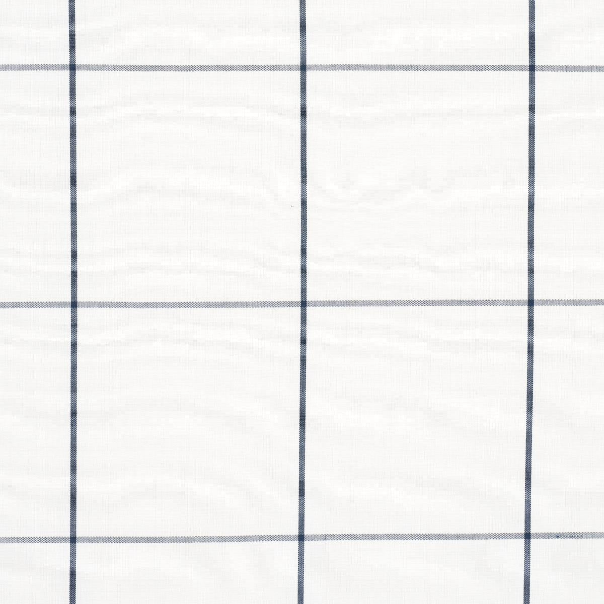 Schumacher Woodman Check Indigo Fabric