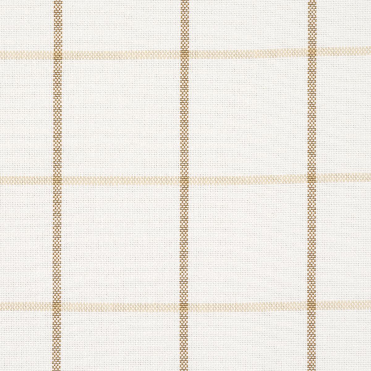 Schumacher Frannie Windowpane Neutral Fabric
