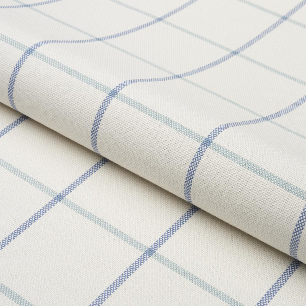 Schumacher Frannie Windowpane Cobalt Fabric – DecoratorsBest