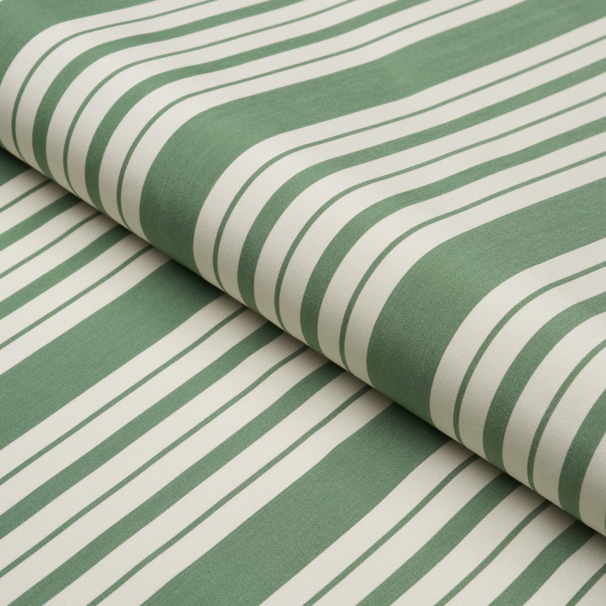 Schumacher Markie Stripe Emerald Fabric