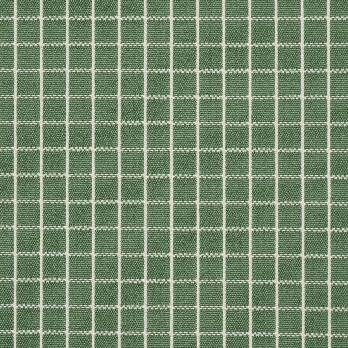 Schumacher Georgie Reversible Check Emerald Fabric