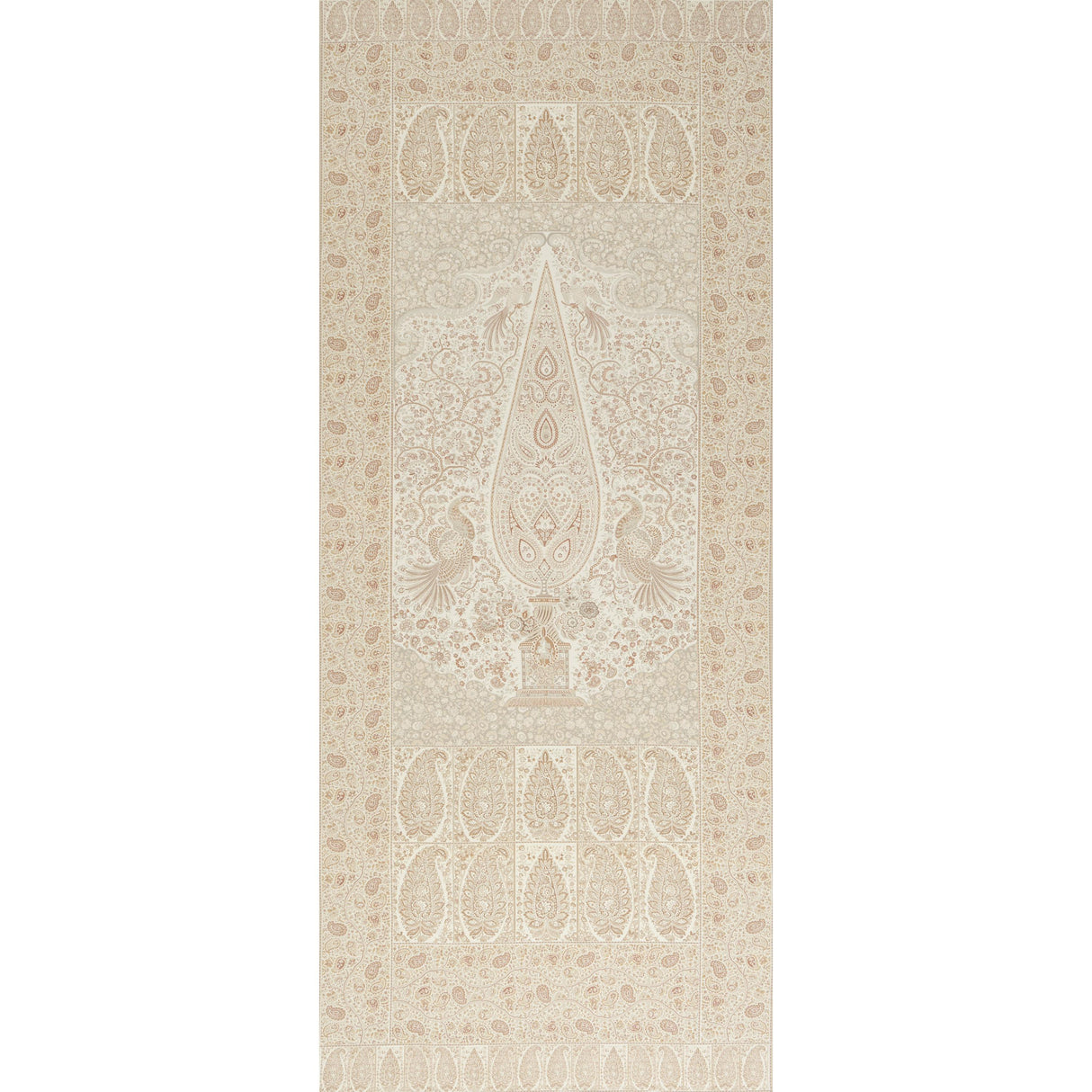 Schumacher Colmery Paisley Panel Parchment Fabric