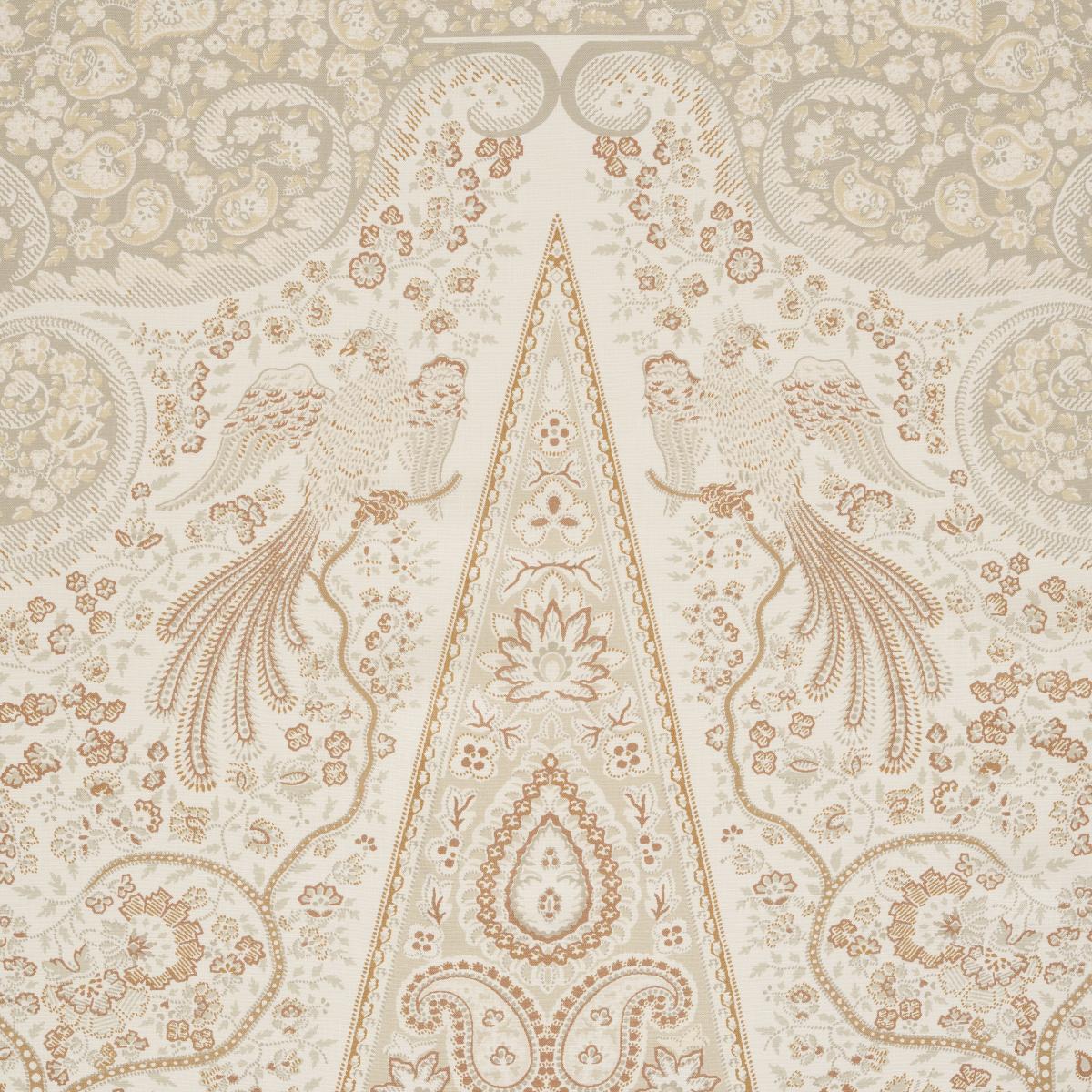 Schumacher Colmery Paisley Panel Parchment Fabric
