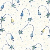 Schumacher Lolly Floral Blues Wallpaper