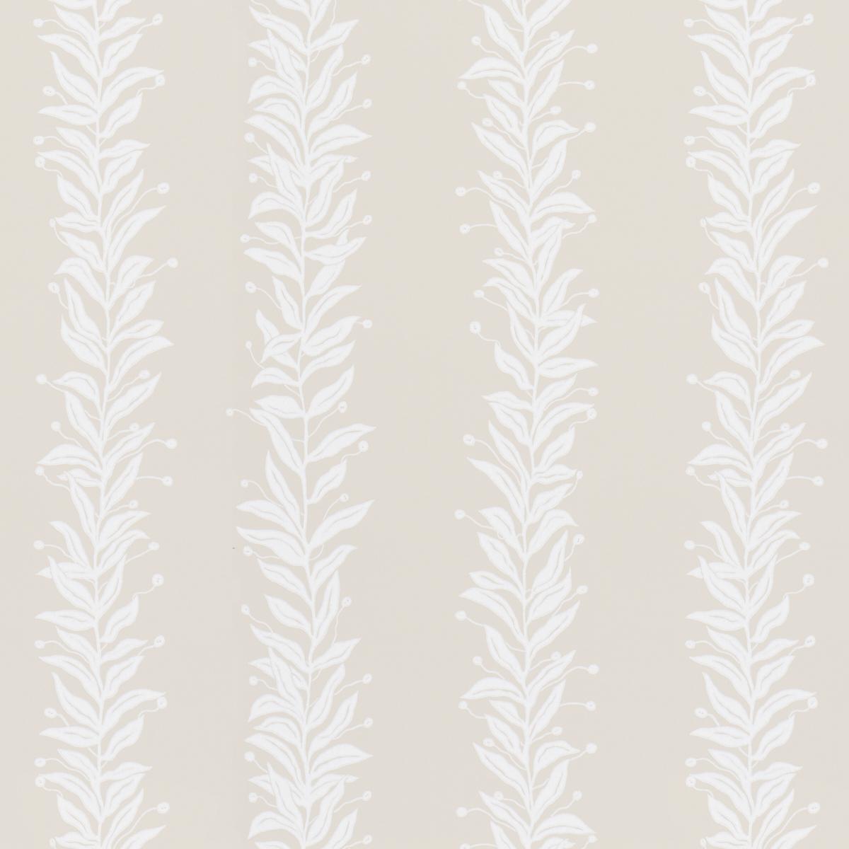 Schumacher Tendril Stripe Natural Wallpaper