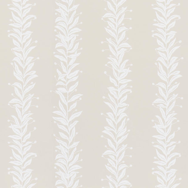 Schumacher Tendril Stripe Natural Wallpaper