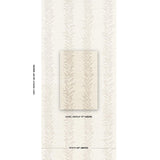 Schumacher Tendril Stripe Sisal Natural Wallpaper