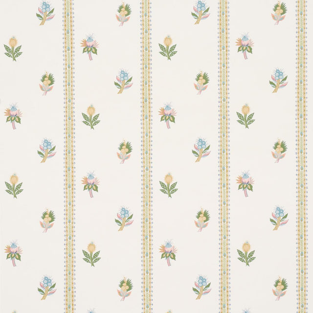 Schumacher Les Fleurs Exotiques Citron Wallpaper