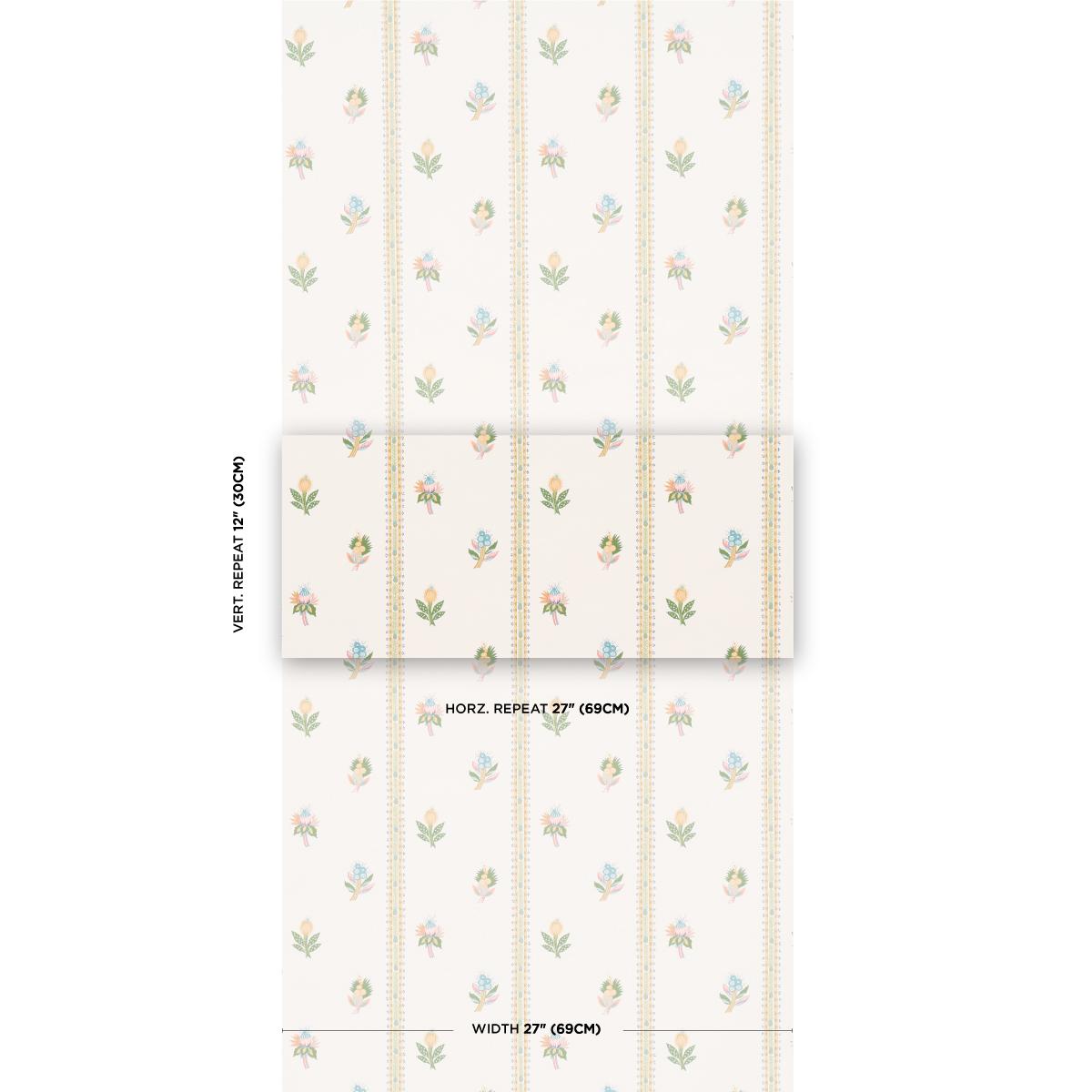 Schumacher Les Fleurs Exotiques Citron Wallpaper