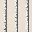 Schumacher Rousseau Stripe Noir & Cream Wallpaper